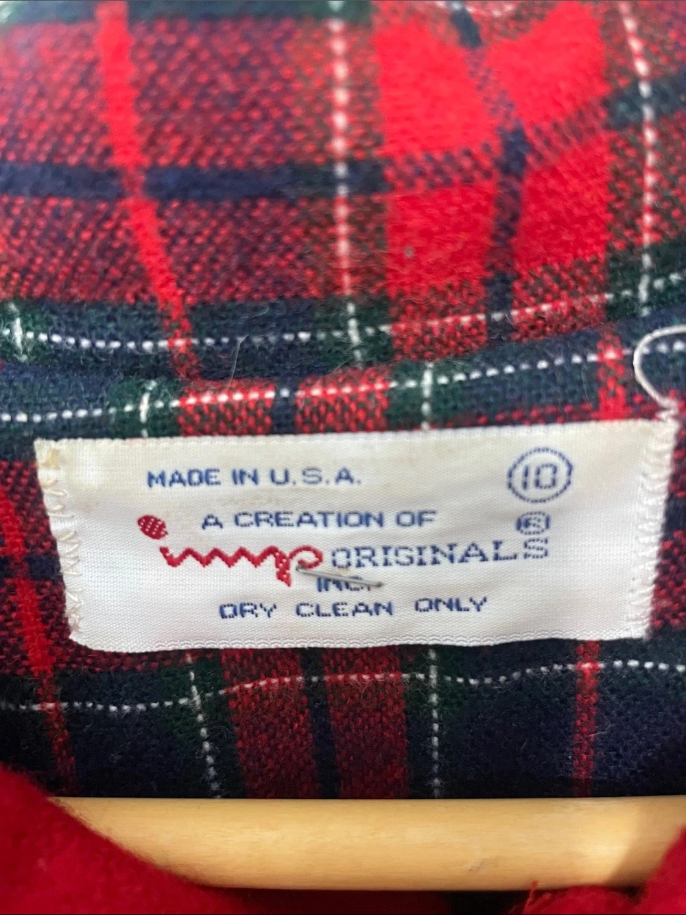 Rare Vintage 1960’s IMP Classic Red Hooded Toggle Pea Coat for Kids